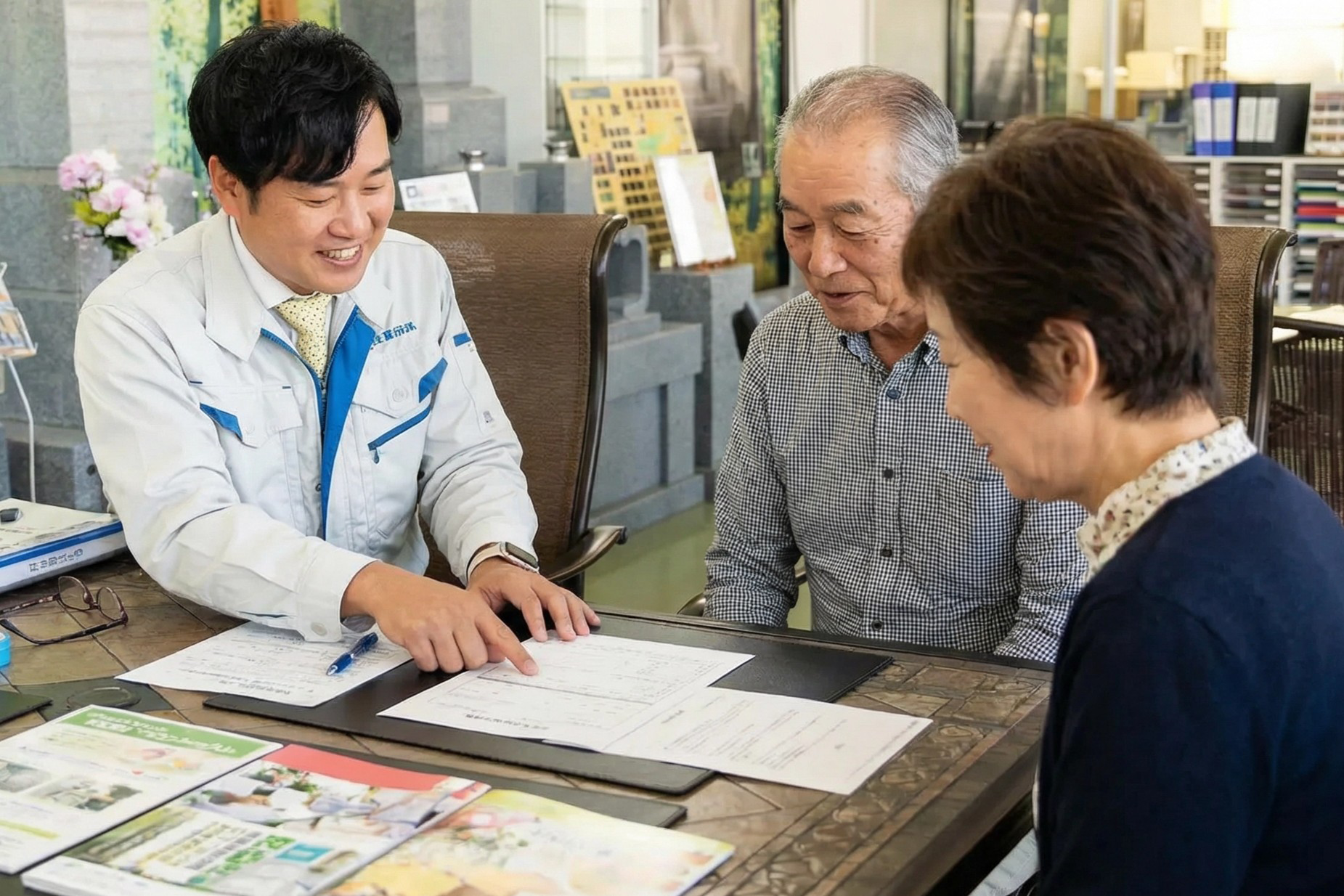 改葬手続きサポートの様子